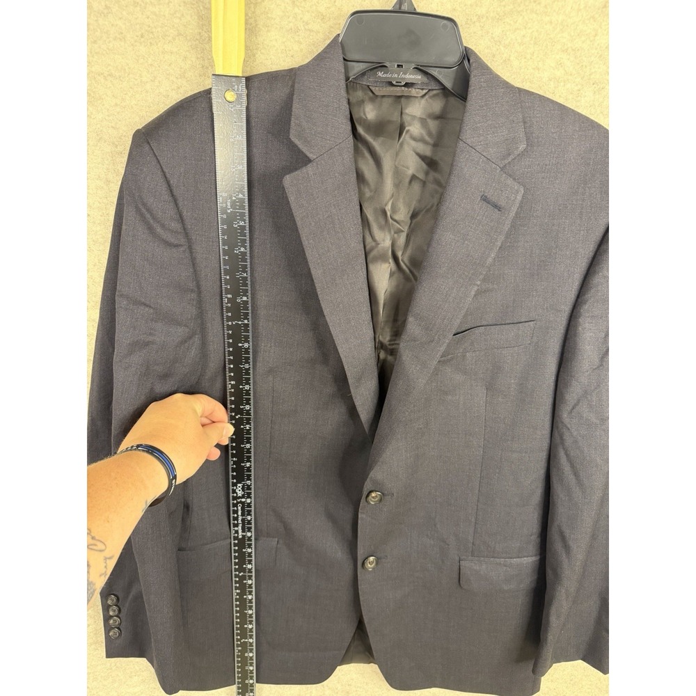 Lauren Ralph Lauren Green Label Navy Blue Wool Blazer Sport Coat Jacket Men, 40R - Picture 3 of 10